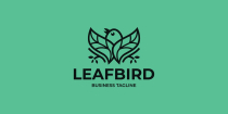 Nature Bird Leaf Logo Template Screenshot 2